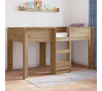 Teenpull Roble Artisan bunk Bed for Kids, Wooden Frame, 80 x 200 cm, Bedroom Use, Space Saving Structure, Indoor Setup, Support for Sleep and Play, Easy Assembly for Shared Rooms