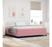 Teenpull Rosa upholstered Bed Frame with Mattress, 200 x 200 cm Emperor Size, Engineered Wood Slat Base, 280 kg MAX Load, Modern Bedroom Support, Durable Fabric Design