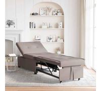 Teenpull Sofá cama gris topo, 194 x 67 x 37 cm, tela ajustable, para sala de estar, habitación de invitados, diseño que ahorra espacio