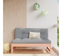 Teenpull Sofá central de jardín de madera maciza Douglas 120 x 84 x 70 cm, módulo Lounge sección central para grupo de asientos, resistente a la intemperie para terraza, balcón, jardín de invierno