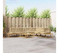Teenpull Sofá de jardín para exteriores, módulo de salón, parte central, resistente a la intemperie, con cojín acolchado, respaldo, reposabrazos, 79 x 79 x 37 cm, color blanco, para terraza, balcón