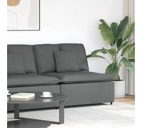 Teenpull Sofá modular, módulo central con cojín, color gris oscuro, 100 cm, estructura de metal textileno, acolchado moderno, elemento de salón, ahorra espacio, robusto, cómodo
