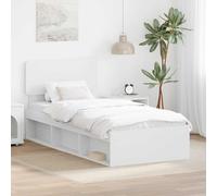 Teenpull Solid Pine Wood Bed Frame 90 x 200 cm with Headboard and Slatted Base, Single Mattress Support, Durable Bedroom Platform for Adult or Guest Rooms, Easy Assembly and Low Maintenance Finish