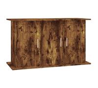 Teenpull Soporte para acuario, madera de roble ahumado, 101 x 41 x 58 cm, armario estable para acuarios con puertas y compartimentos para salón, oficina, armario compacto con espacio de almacenamiento