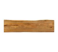 Teenpull Tablero de mesa con borde de árbol de 180 x 40 x 3,8 cm, madera maciza de mango de aspecto de roble, escritorio de ordenador, encimera de escritorio, borde natural para el hogar y la oficina