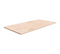 Teenpull Tapa para lavabo, tablero de madera maciza de roble, 100 x 50 x 1,5 cm, sin tratar, encimera de cocina, rústico, moderno, para taller, oficina, superficie de trabajo robusta