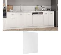 Teenpull Tapa para lavavajillas Lyon blanco, de material de madera de alta calidad, frontal de cocina, 59,5 x 3 x 67 cm (ancho x profundidad x alto), para una integración sin costuras en su cocina