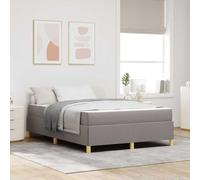 Teenpull Taupe upholstered Bed Frame with Mattress, King 160 x 200 cm, slatted Base, Wooden Structure, Storage-Friendly Design, Modern Bedroom Support, Easy Assembly, for Adult Home Use
