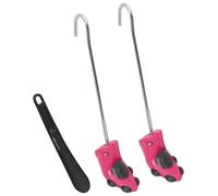 Teenpull Tensor de botas con calzador rosa EU 34-40, plástico, ajustable, dilatador de zapatos y moldeador de zapatos para mujer, accesorios para el cuidado del calzado para estirar, ampliar, dar