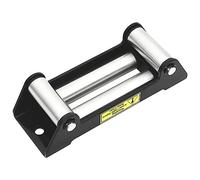 Teenpull Ventana de cuerda de rodillo de 4 vías de acero con recubrimiento en polvo, 233 x 93,5 x 65 mm, para cabrestantes 5000-6000 lbs con ruedas galvanizadas, adecuada para elevación, cabrestante