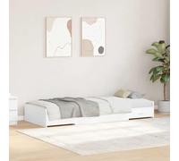 Teenpull Wooden Bed Frame with Drawer 90 x 190 cm, Plywood and Solid Pine, headboard, Storage, Platform Support, Indoor Bedroom Use, Space Saving Design, for One Person