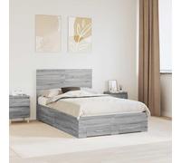 Teenpull Wooden Bed Frame with Drawer and headboard Plywood, somier Base for Mattress, Storage Bed for Bedroom, Adjustable 90.4 to 100 cm, Indoor Use, Durable Water Resistant Finish