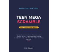 Teens Mega-Scramble: 1,500 Unique Brain Games for Teens: A Pop Culture, Tech, and Academic Word Scramble Challenge Book for Teens, Students, and Fans