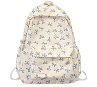 Teens School Bag - Cute Bow Students Backpack for Teen Girls, Functional Book Bag and for School, Travel, and Daily Activities, Spacious Design Notebooks, Water Bottles
