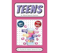 Teens Word Search: 50+ Puzzles With Easy to Read Print about Teenage Life, School, Hobbies & More | 6x9 inches 110 pages | Gift for Vacations, Holidays, Leisure