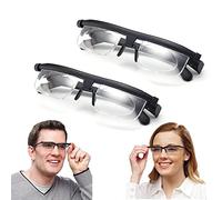TEEORO Gafas de enfoque ajustable Dial Visión de cerca y de lejos, HD Zoom Grado ajustable -6.00 a +3.00 Gafas de lectura, gafas de lectura a distancia (2PCS)