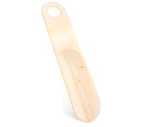 Teepacioka Calzador de plástico, 1 pack de 18,7 cm de largo, mini calzador corto con soporte de pared, color amarillo claro