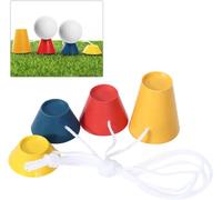 Tees de golf, 4 piezas de tees de golf, de plástico, goma jumbo, té de golf, para interior y exterior, esterilla de ejercicio, deportes, para entrenamiento en interiores y exteriores, 4 alturas