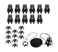 Tees de golf para simulador,Kit de accesorios de entrenamiento estables y reutilizables en negro | Tees de golf para exterior e interior,Práctica de golpeo en casa, interior, exterior, jardín, campo,