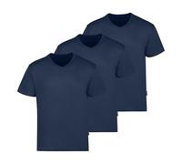 Tees Luxury de Cuello en V para Hombre, Paquete de 3, Azul Marino