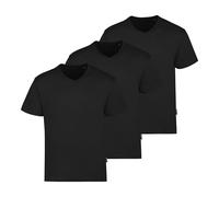 Tees Luxury de Cuello en V para Hombre, Paquete de 3, Color Negro