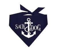 Tees & Tails Salty Dog Beach Dog Anchor - Bandana triangular para perro (colores surtidos)