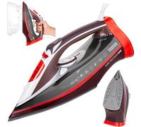 Teesa Slide Precision Plancha de Vapor, Rojo, Blanco y Gris