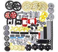 TEESE 116pcs Technic Piezas compatibles con Lego, Technic Gears Ejes Pines Ruedas Absorbedores Neumáticos diferenciales impactantes Pistas para Proyecto Technic (Color Aleatorio)