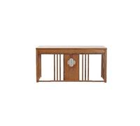 TEESONG Escritorio de madera estilo chino para escribir, caligrafía, estudio, oficina