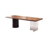 TEESONG Escritorio de oficina estilo Wabi-sabi, mesa de té chino de madera maciza, para el hogar, sala de estar, muebles de recepción, jefe de empresa, escritorio de computadora de trabajo
