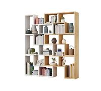 TEESONG Estante de Almacenamiento para Libros Juego De Estantería Minimalista Pie, Estante Exhibición Montado En La Pared Interior, Divisor Dormitorio Y Sala Estar Estante para Libros Estantería