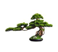 TEESONG Maceta para árbol Falso Simulación de Bienvenida, Adornos bonsái Pino, gabinete Entrada, Paisaje Oficina, Sala Estar, Decoraciones Suaves, paisajismo Hotel Decoración con Vegetación