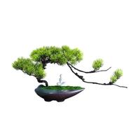 TEESONG Maceta para árbol Falso Simulación de Bienvenida, bonsái Pino, pequeños Adornos, Estante Pokou, Mueble TV, Mesa Centro, Decoraciones Escritorio Oficina Zen Decoración con Vegetación
