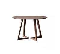 TEESONG Mesa de café redonda simple de madera maciza, recepción de negocios, café, negociación de ocio mesa de té
