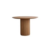 TEESONG Mesa de Centro de Escritorio Mesa De Comedor Madera Maciza con Columna Romana, Muebles Cocina Rústicos 43 Pulgadas, Asientos 4 A 6, Adecuada For Restaurantes Y Granjas