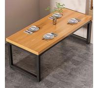 TEESONG Mesa de centro de escritorio, mesa de comedor para restaurante, mesa de comedor para el hogar, simple y adecuada para escritorio