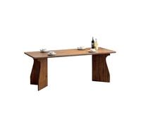 TEESONG Mesa de Centro de Escritorio Mesa de Comedor Rectangular Madera Maciza 180 x 80 75 cm, con Patas Espiga for Restaurante, Ideal Estudio y Oficina