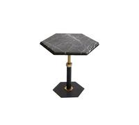 TEESONG Mesas Auxiliares Pequeñas Mesa de Centro Moderna Mesa Redonda Pequeña De Mármol, Mesa De Negociación Sencilla De Acero Inoxidable, Mesa De Centro Móvil For Balcón Mesas de Centro para Salón