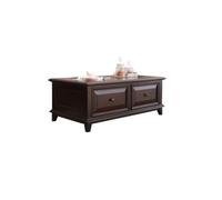 TEESONG Mesas Auxiliares Pequeñas Mesa de Centro Moderna Muebles de Madera, pequeña Mesa de Centro, Cuatro cajones, Mesa de salón for el hogar Mesas de Centro para Salón