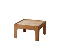 Teesong - Mesas pequeñas para mesa de café y mesa baja moderna de madera maciza, pequeña mesa cuadrada, mesa baja tatami, mesa baja, mesa cuadrada retro mesas bajas para el salón (A)