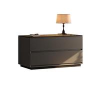 TEESONG Mesitas de Noche Mesita de Noche con Almacenamiento, Mueble Integrado Gran tamaño for Dormitorio, cómoda Italiana Madera Maciza Lujo Ligera