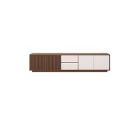 TEESONG Mueble de almacenamiento de madera maciza de 200 cm para sala de estar, estilo rústico, centro de entretenimiento para el hogar, sala de estar, centro de entretenimiento para hoteles o
