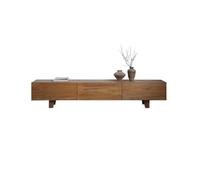 TEESONG Mueble para TV de Salón Mueble de Almacenamiento Audiovisual Estilo WABI-sabi Madera Maciza for Sala Estar