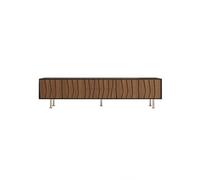TEESONG Mueble TV de salón 150 cm Centro de entretenimiento rústico de madera para salón, mueble de almacenamiento en tierra doméstica para hoteles y agroturismos, con contenedor (240 x 40 x 60 cm)
