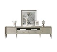 TEESONG Soporte de TV para sala de estar de 179.8 cm/199.9 cm/220.0 cm con soportes altos de metal, centro de entretenimiento con espacio de almacenamiento