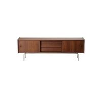 TEESONG Soporte de TV para sala de estar, estilo nórdico, retro, de madera maciza, para el hogar, sala de estar, armario de almacenamiento con almacenamiento (A: 180 x 45 x 39 cm)