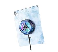 TEESSO Enfriador magnético para iPad, 3.9 Pulgadas de diámetro, Ventilador de refrigeración de teléfono de 20 W, radiador de Pantalla de Temperatura para iPhone, Enfriador portátil para Laptop