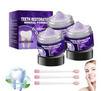 Teeth Restoration Mineral Powder,Effective in Strengthening Teeth and Gums,Protect Gums and Freshen Breath,Deep Cleaning Tooth Solve Oral Problems (3)
