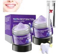 Teeth Restoration Mineral Powder,Teeth Whitening Mineral Powder,Oral & Teeth Care Mineral Powder, Effective In Strengthening Teeth And Gums (2Pcs)