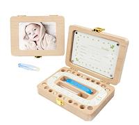 Teeth Storage Box, Baby Solid Wood Teeth Boxes, Rectangle Baby Teeth Durable Teeth Save Box For Kids Boys And Girls Gift, LJJY-KK
